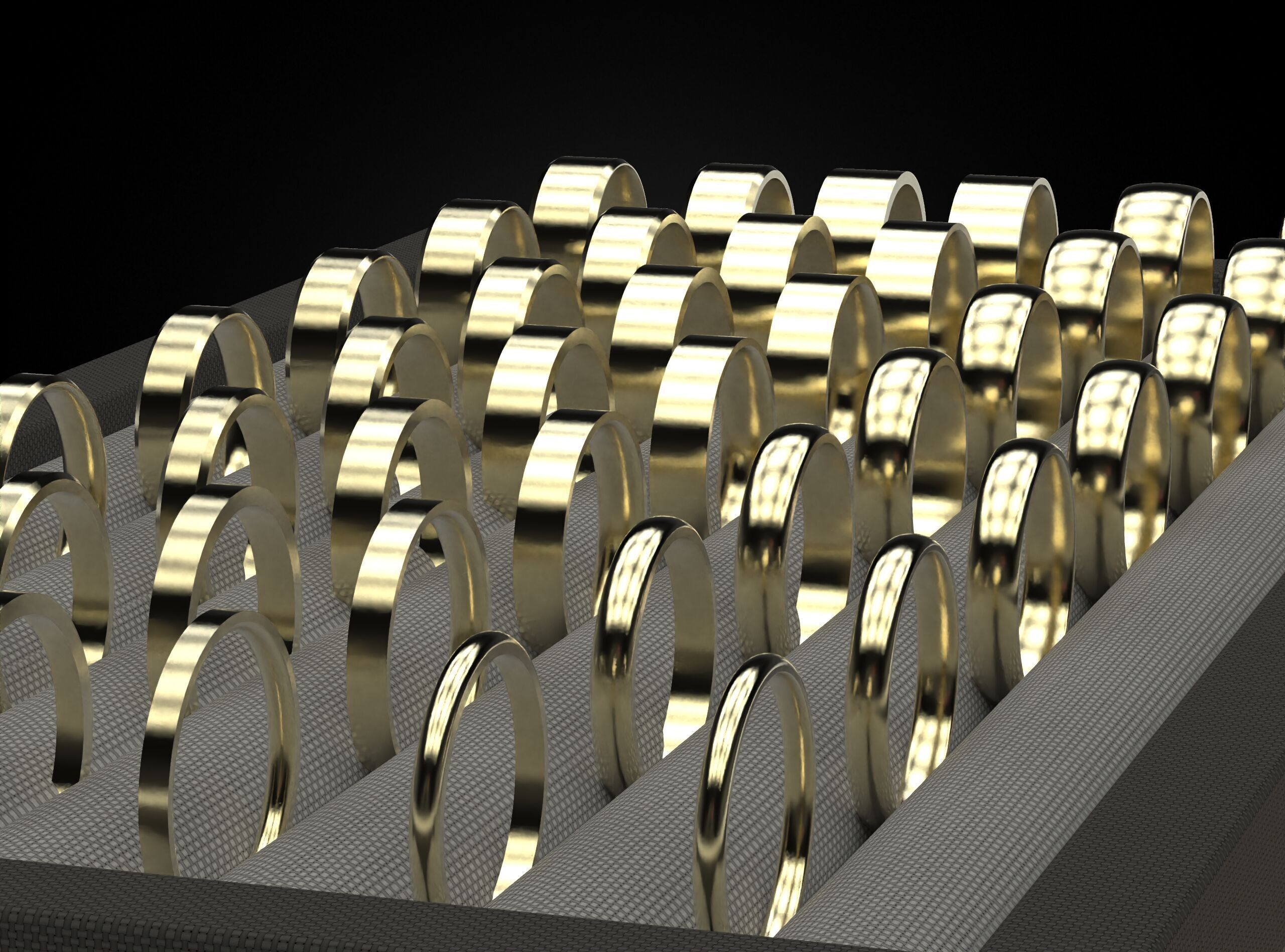 Big pack of wedding rings 802 3D print model_7