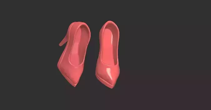 High-heeled shoe 3D model v1 3D print model
