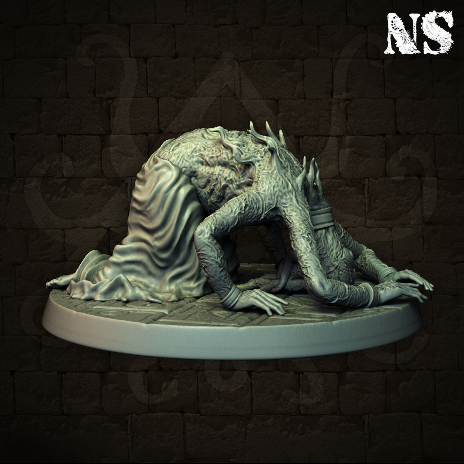 Cult of Nyarlathotep - Cultists x4 3D print model_6