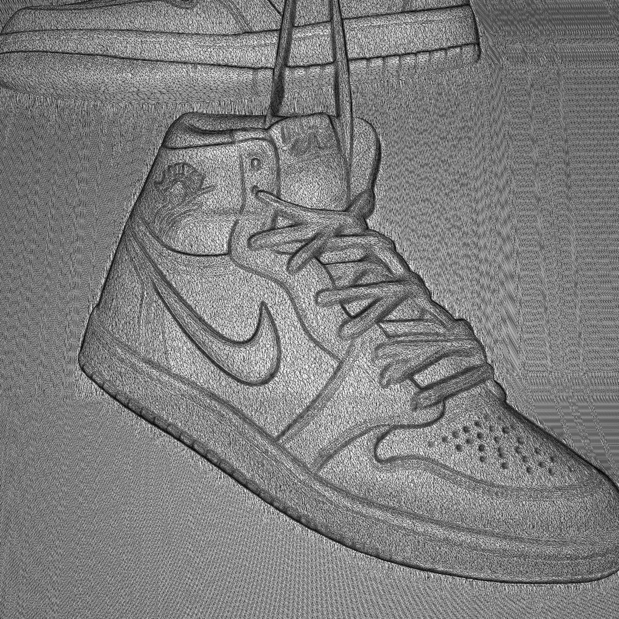 Nike Air Jordan 3D print model_6