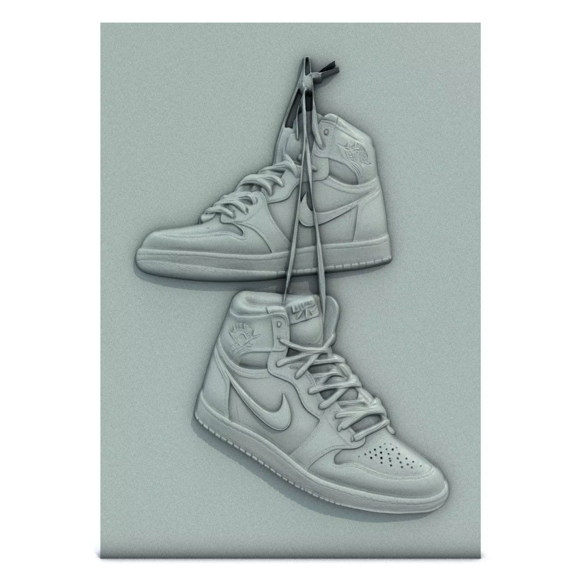 Nike Air Jordan 3D print model_0