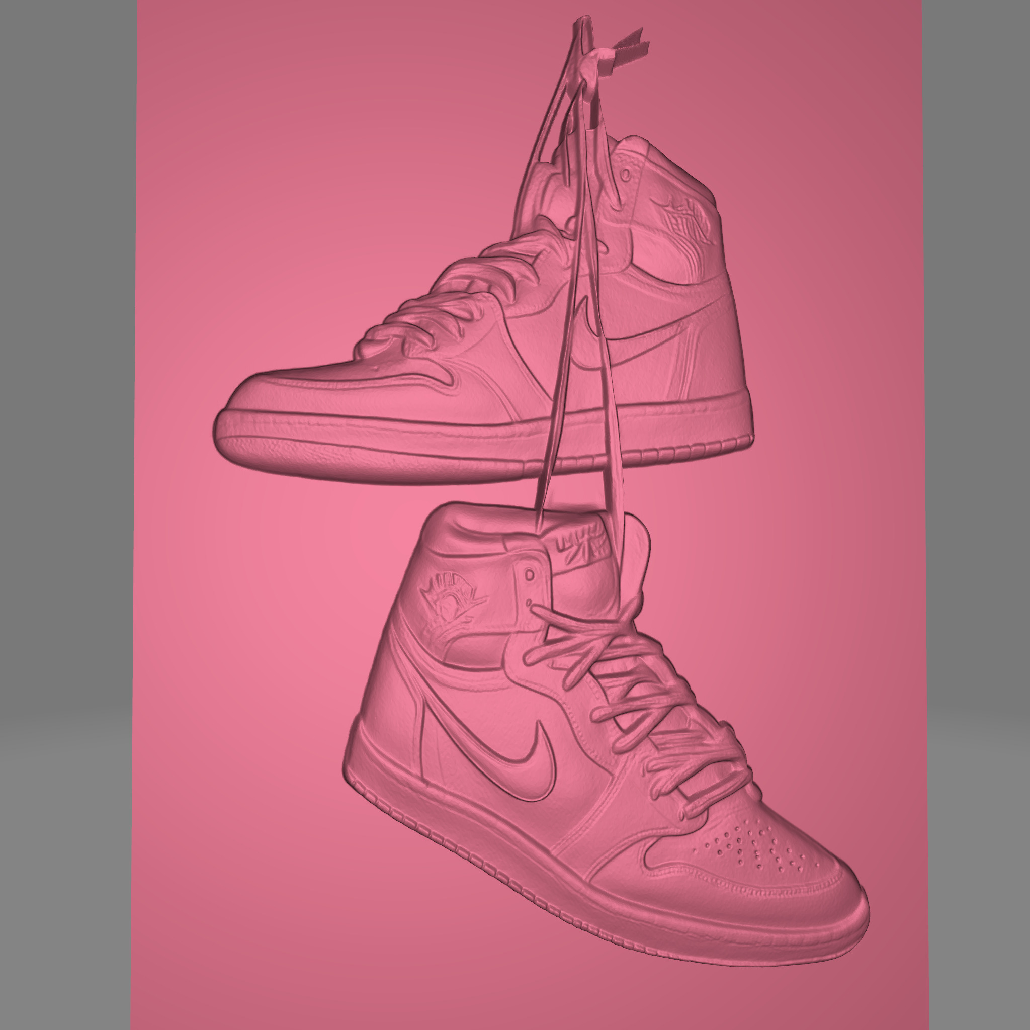 Nike Air Jordan 3D print model_1