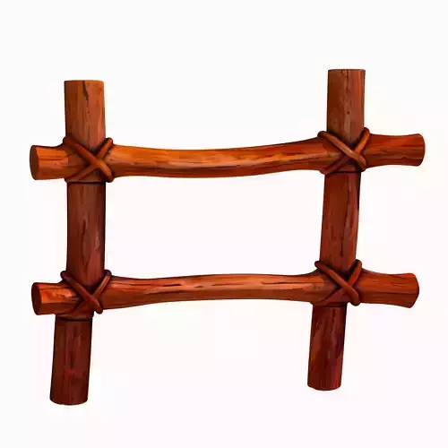 Wooden fence  3D print model