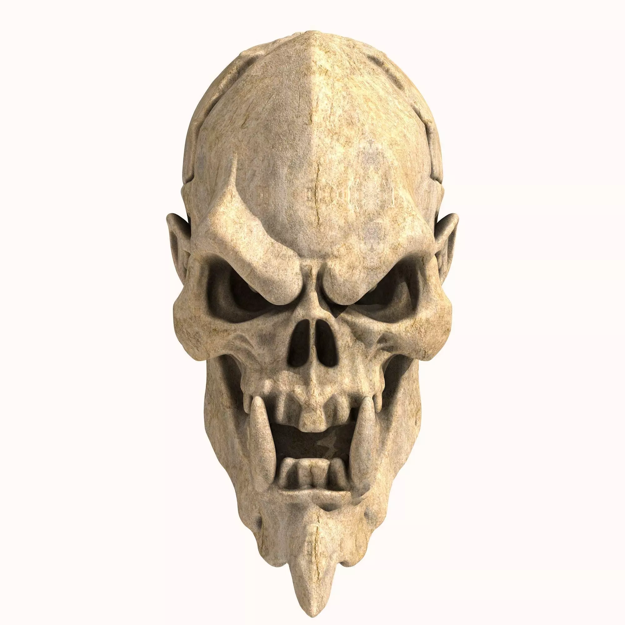 Orc Skull 3D print model_0