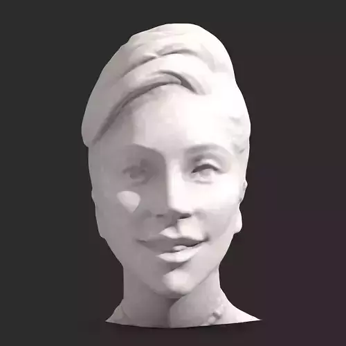 Lady Gaga Head 3D print model