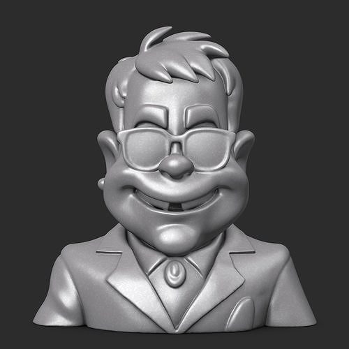 Elton John Bust 3D print model