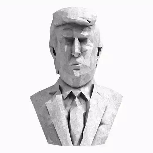 Donal Trump Low Poly 3D print model