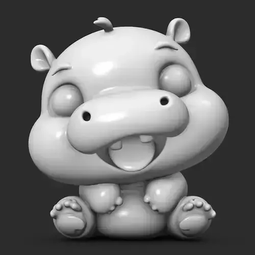Cute Baby Hippo