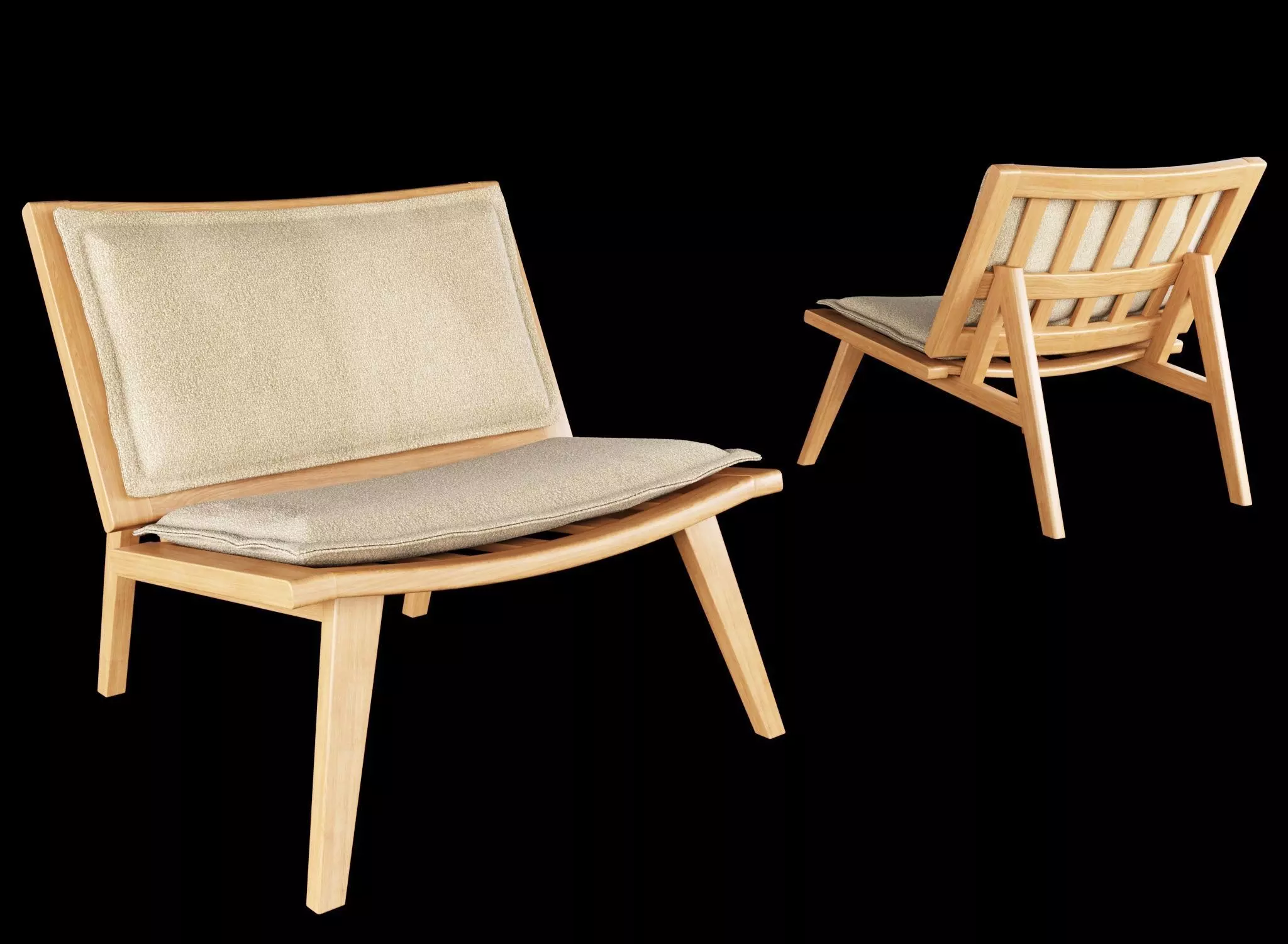 MONTE CARLO LOUNGE CHAIR 3D model