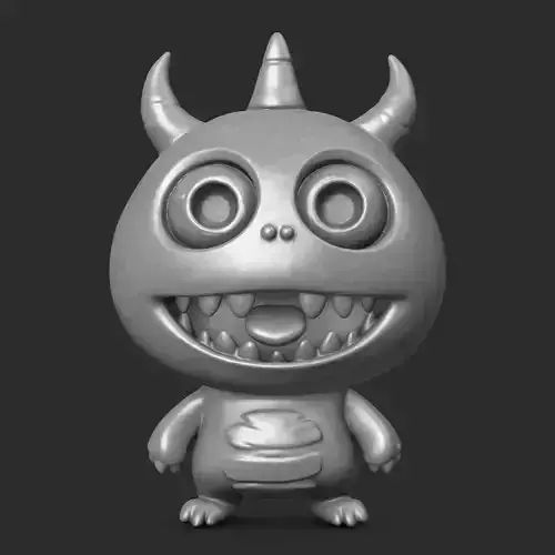 Cute Monster 1 3D print model