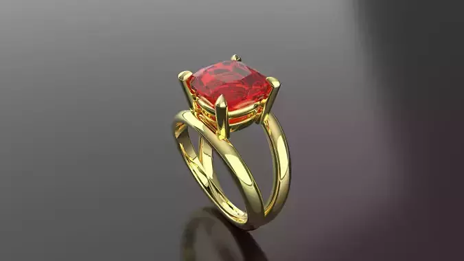 giant ruby ring