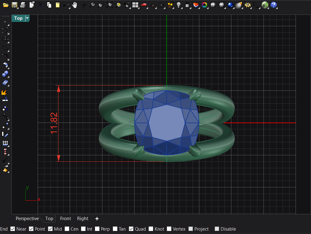 giant ruby ring 3D print model_1