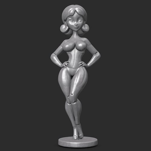 Sexy girl 1 3D print model