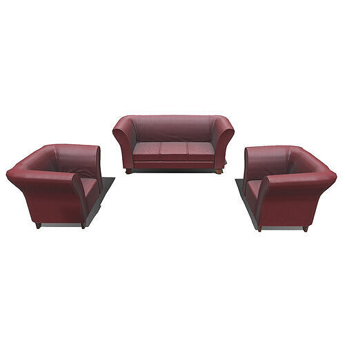 Old Sofa Low-poly PBR Free low-poly 3D model