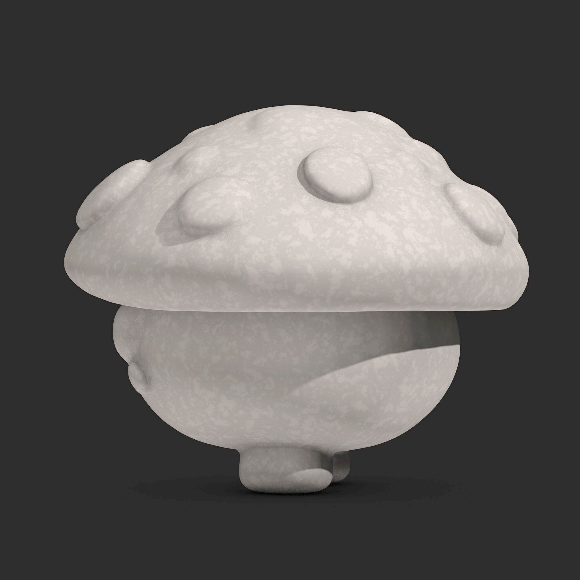Cartoon Mushroom 3D print model_2