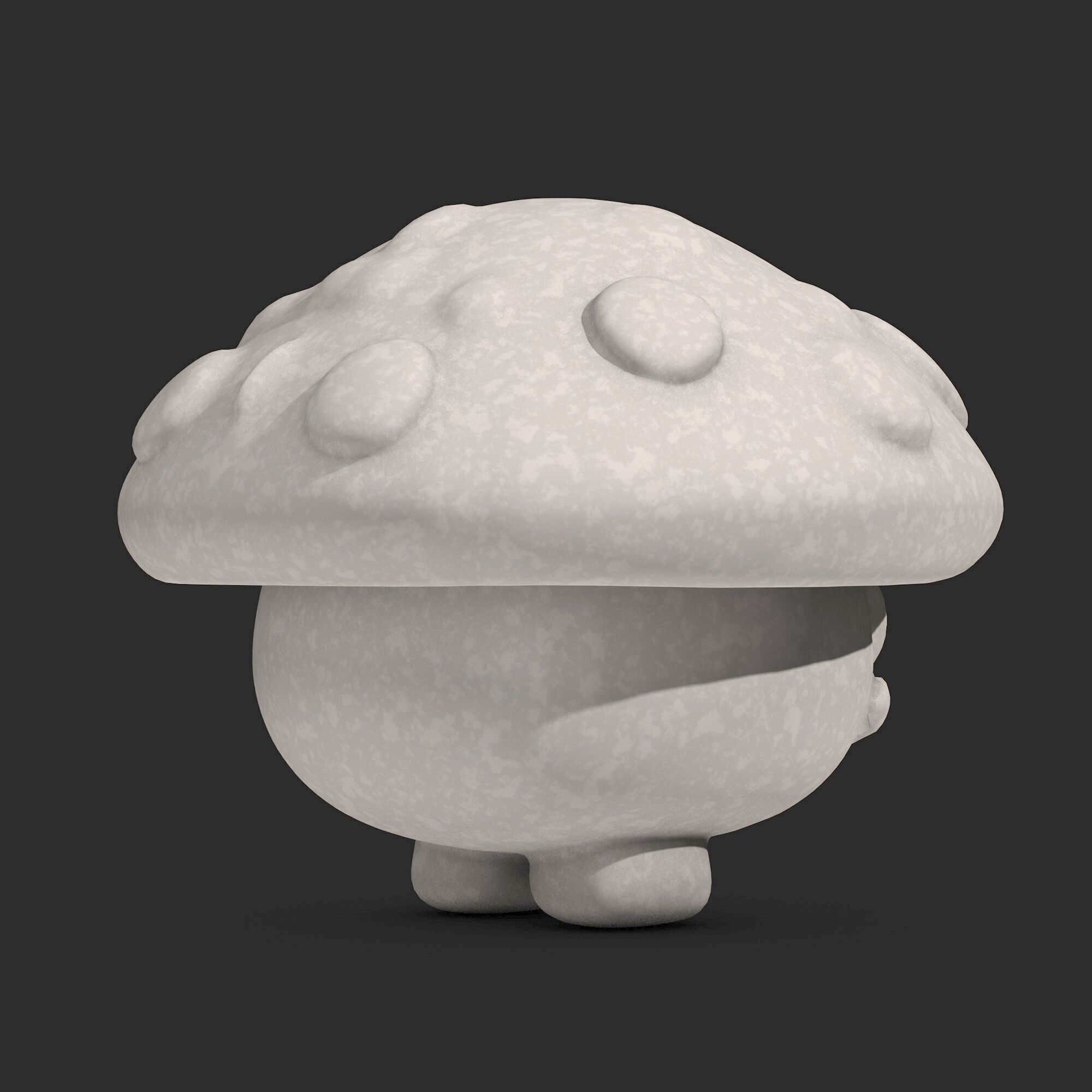 Cartoon Mushroom 3D print model_4