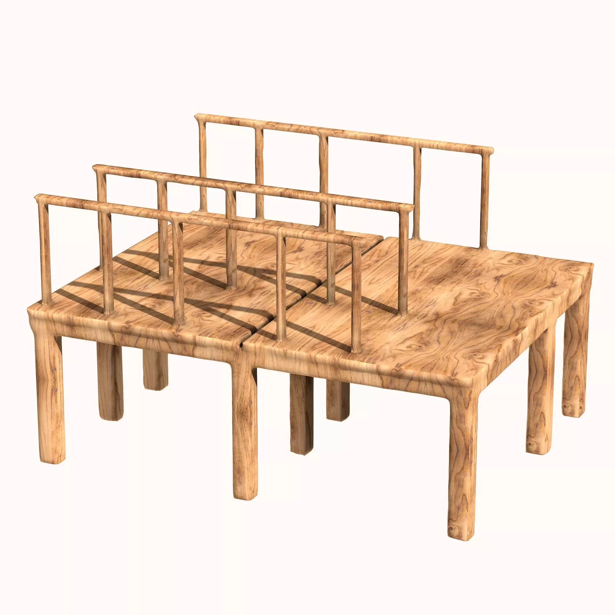 Wooden Pier Old 3D print model_0