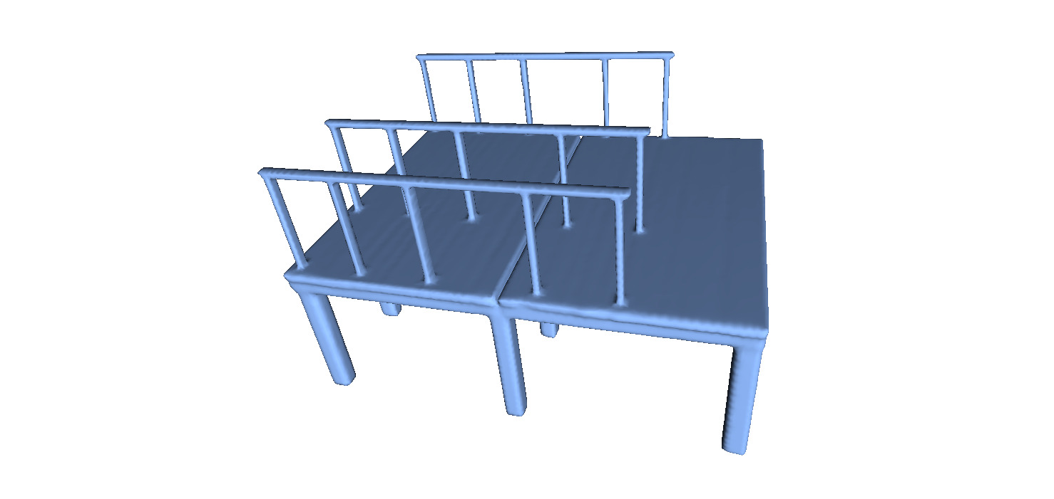 Wooden Pier Old 3D print model_1