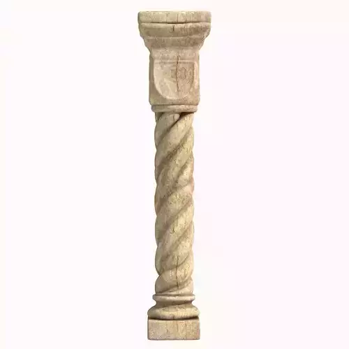 Stone pillar 01 3D print model