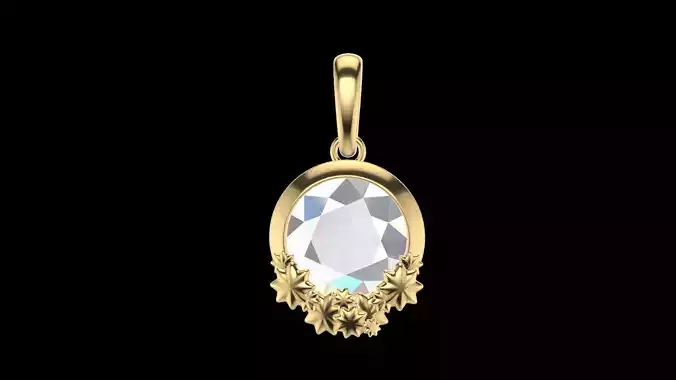 Stars Diamond Pendant
