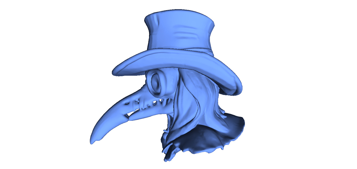 Plague Doctor 2 3D print model_4