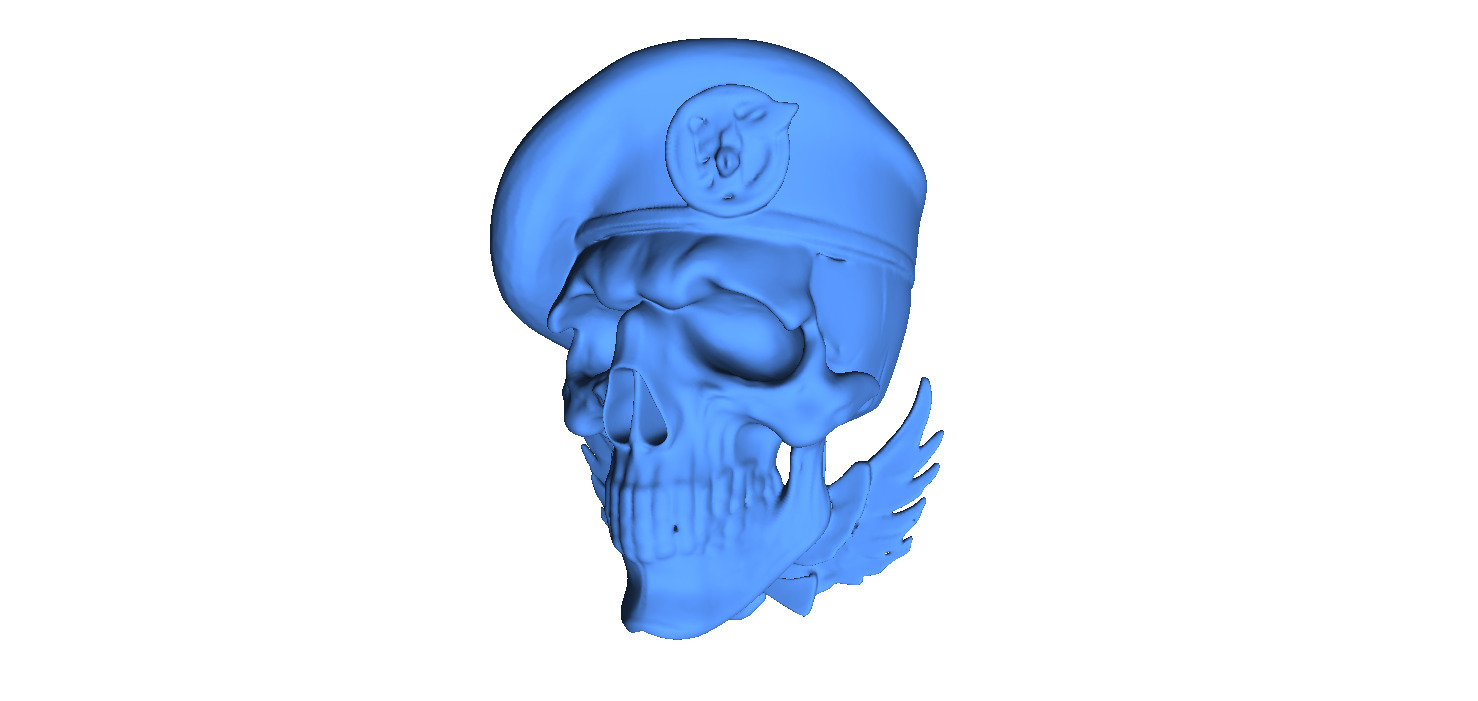 Naval Special Forces Skull 3D print model_6