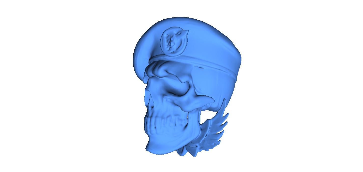 Naval Special Forces Skull 3D print model_2