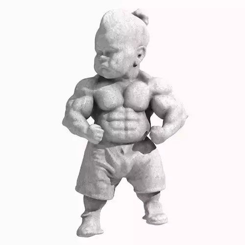 Muscular Boy 3D print model
