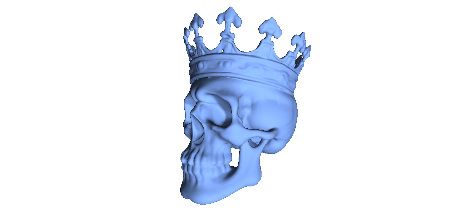 King Skull 3D print model_2