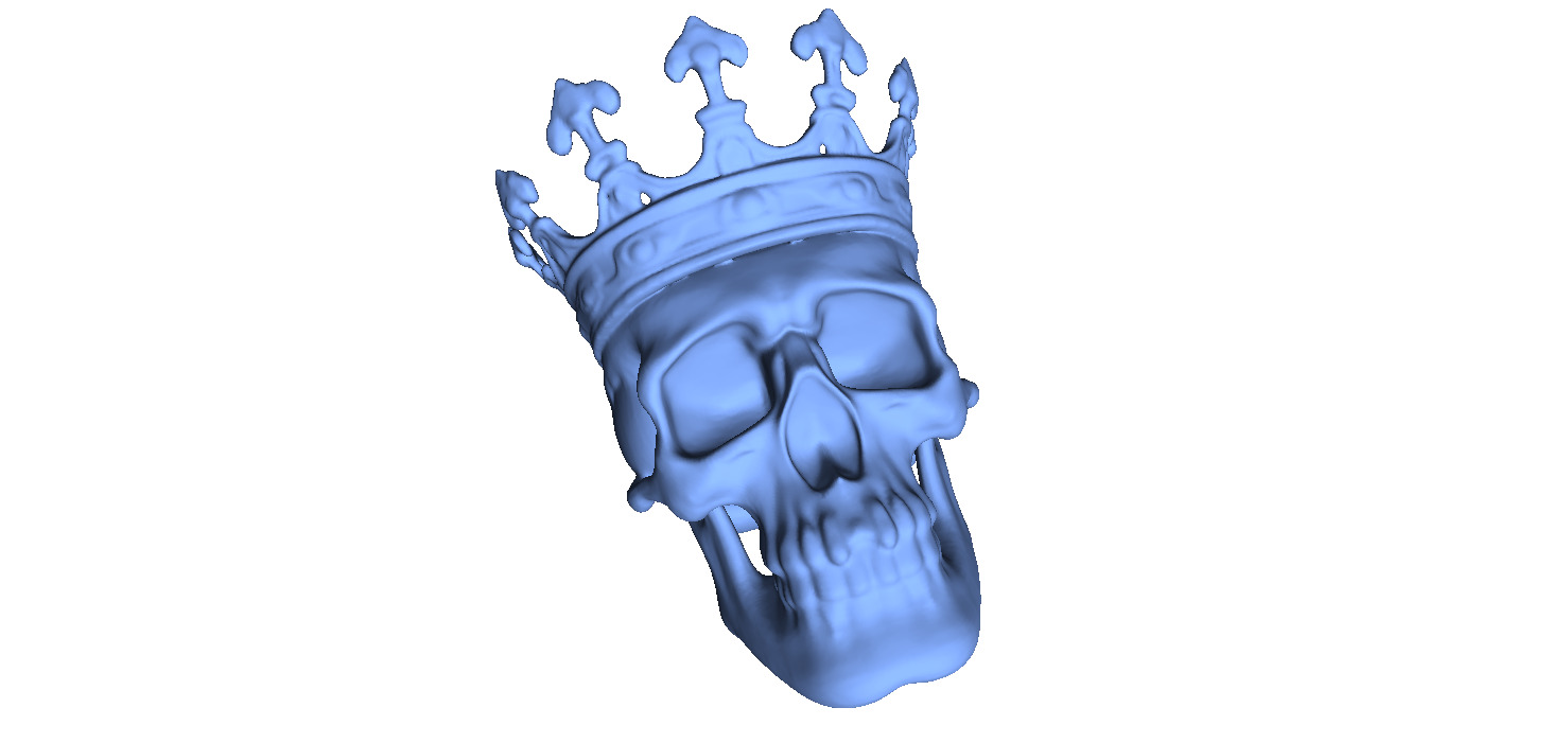King Skull 3D print model_7