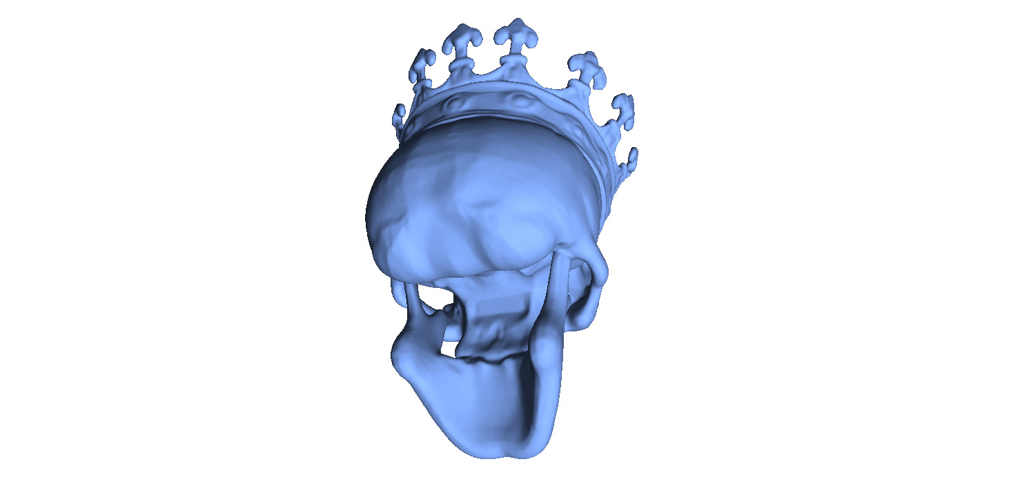 King Skull 3D print model_5