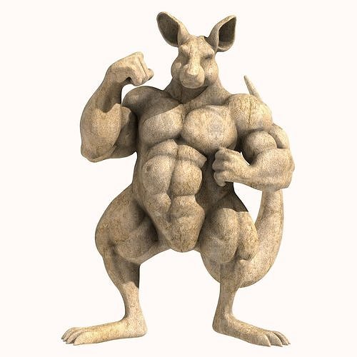 Kangaroo Big Muscles 3D print model