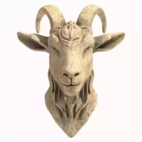 Goat Sculpture Bust