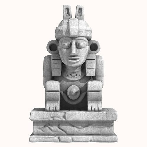 Aztec Stone Sculpture 3D print model