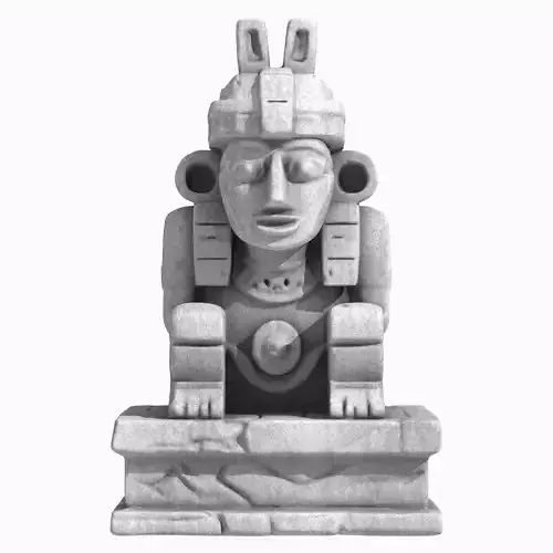Aztec Stone Sculpture 3D print model
