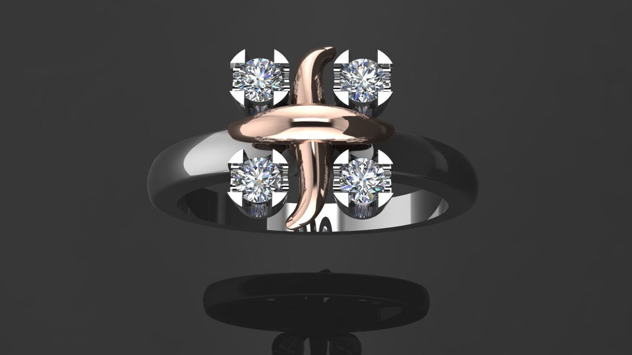Ring Tiffany 3D print model_8