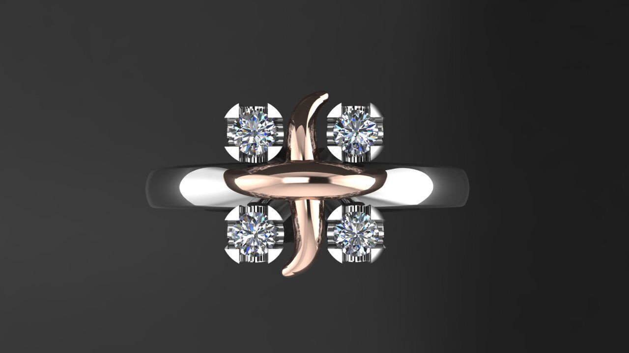Ring Tiffany 3D print model_1