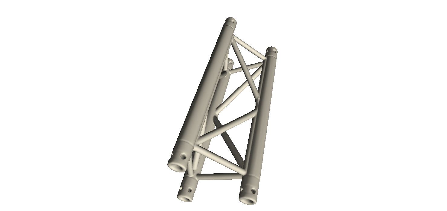 Steel Truss Girder Element 1 3D print model_3