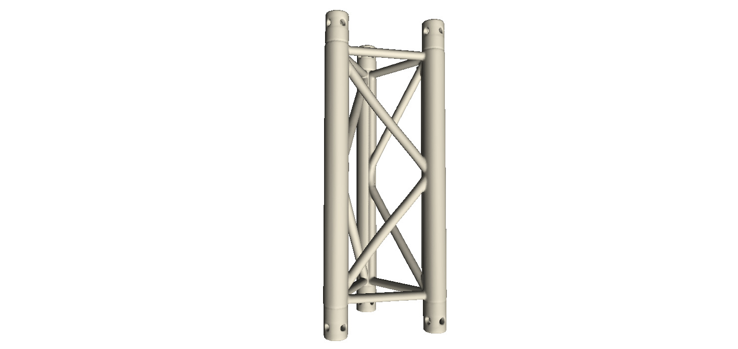 Steel Truss Girder Element 1 3D print model_1