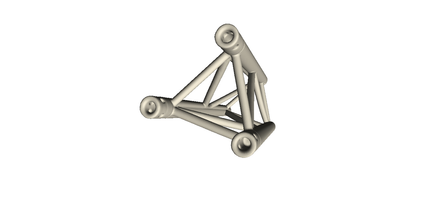 Steel Truss Girder Element 1 3D print model_4