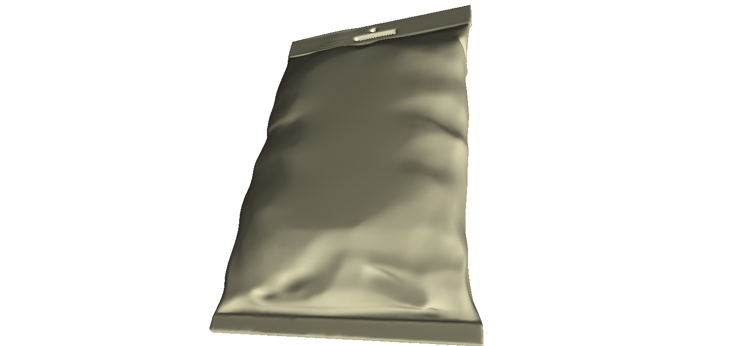 Snack package small mockup 3D print model_4