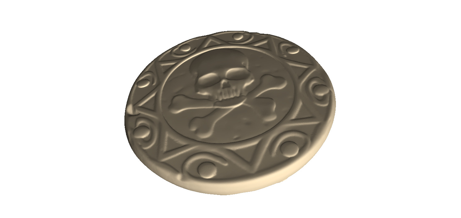Skull Coin 3D print model_7