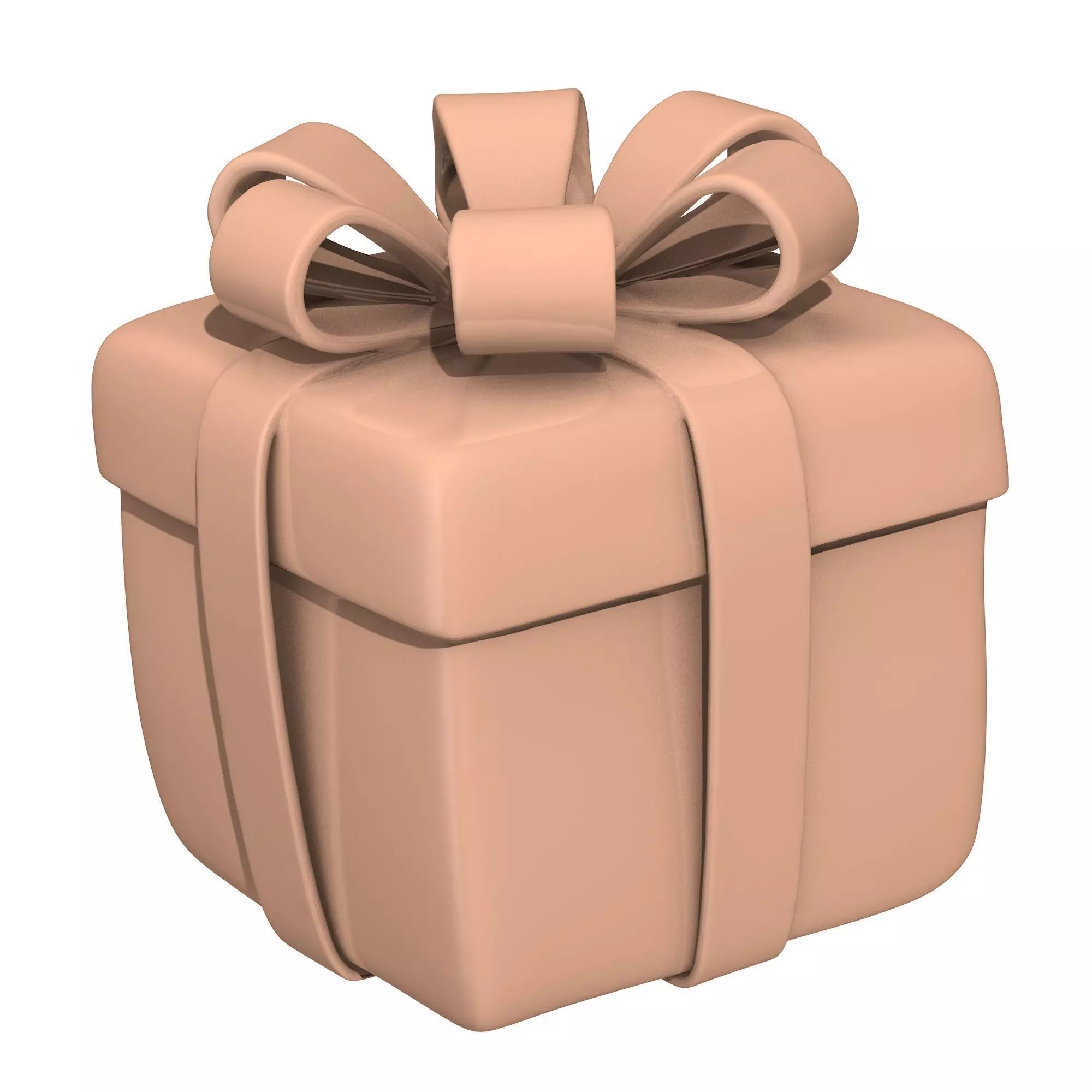 Realistic detailed 3d gift box 3D print model_0