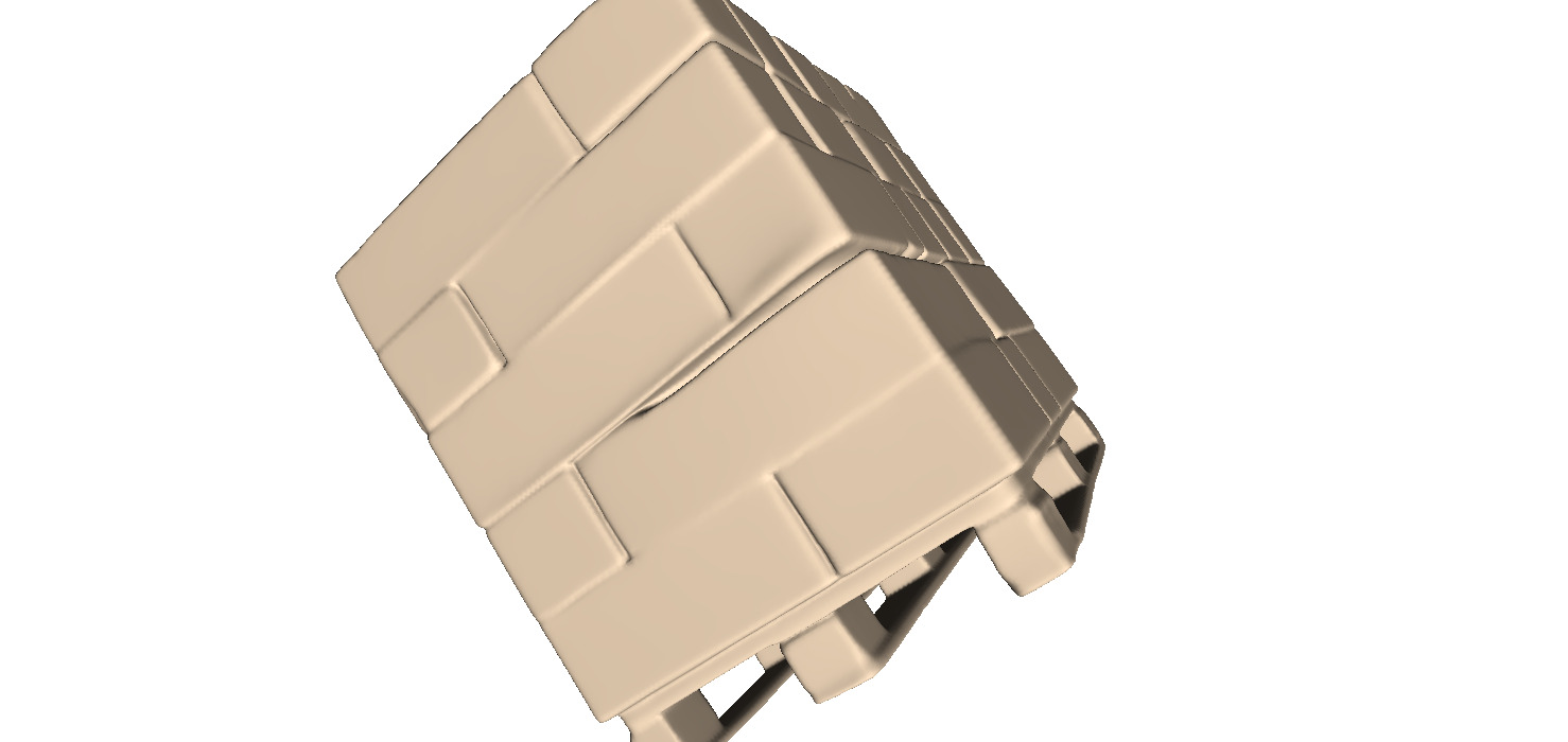 Pallet with concrete blocks 2 3D print model_2