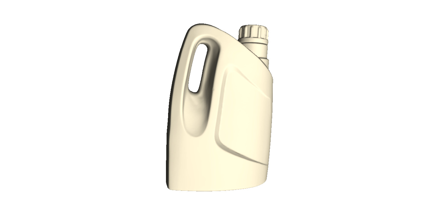 Motor Oil Bottle 3D print model_2