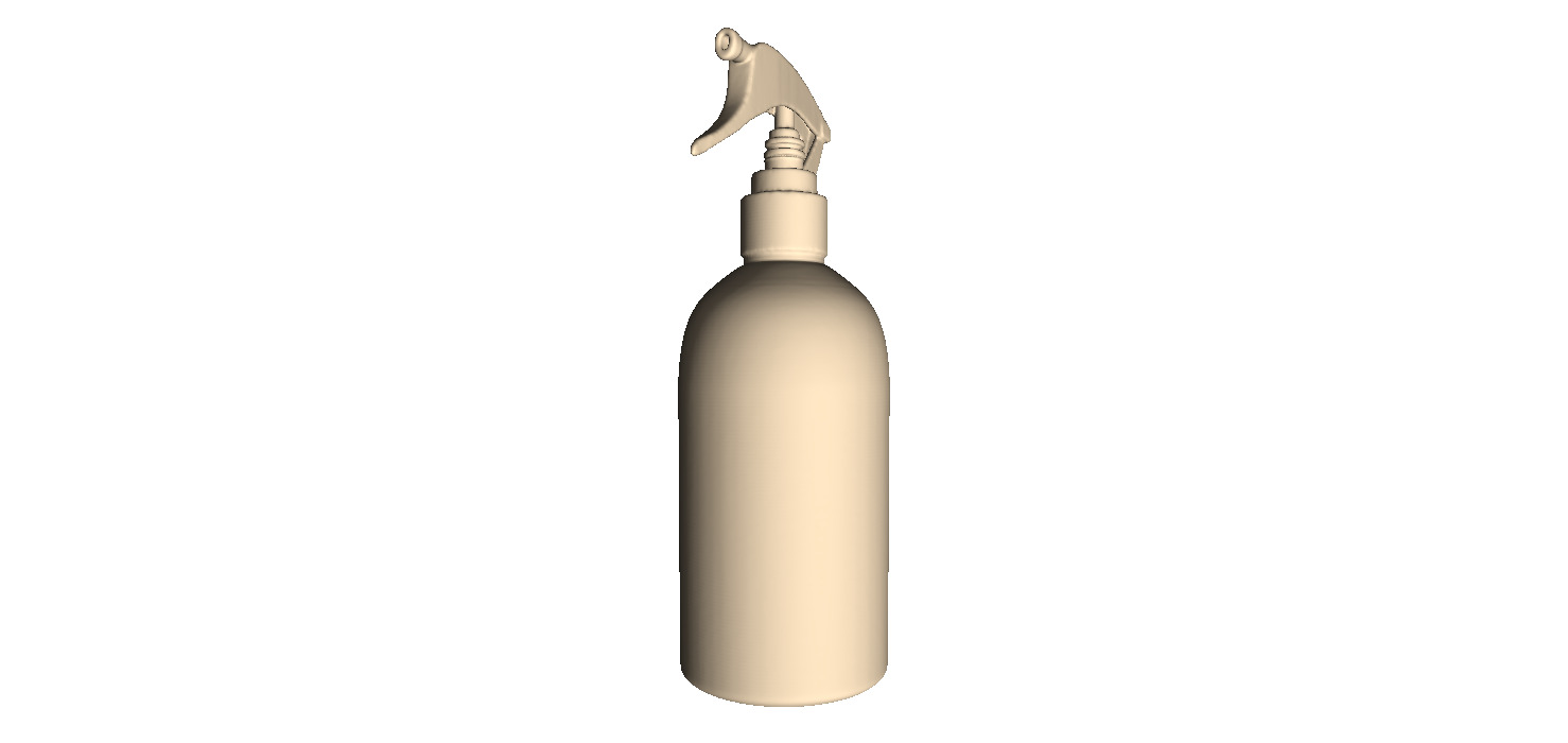 Metal bottle with dispenser large 3D print model_6
