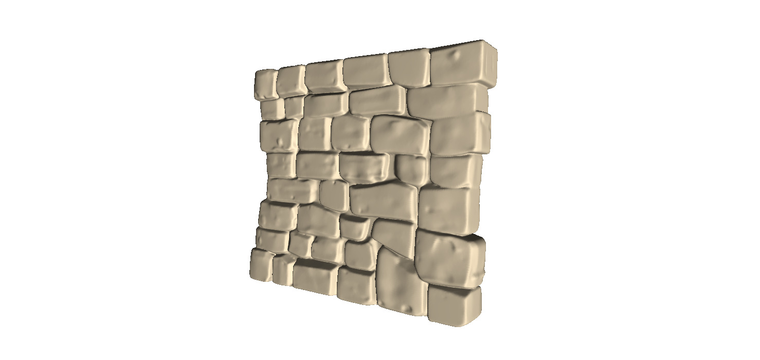 Medieval Stone Wall 2 3D print model_3