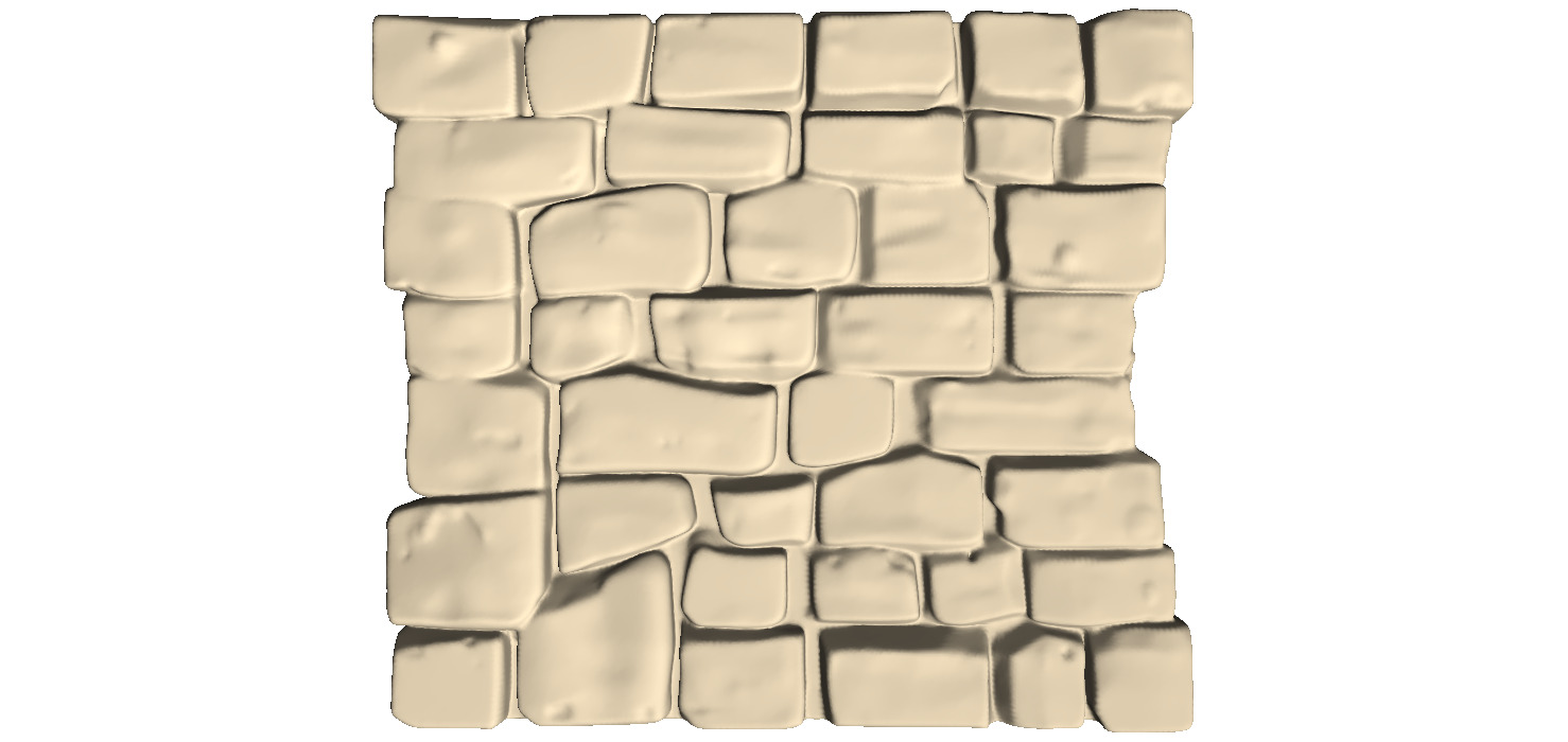 Medieval Stone Wall 2 3D print model_7