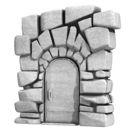 Medieval Stone Door 2