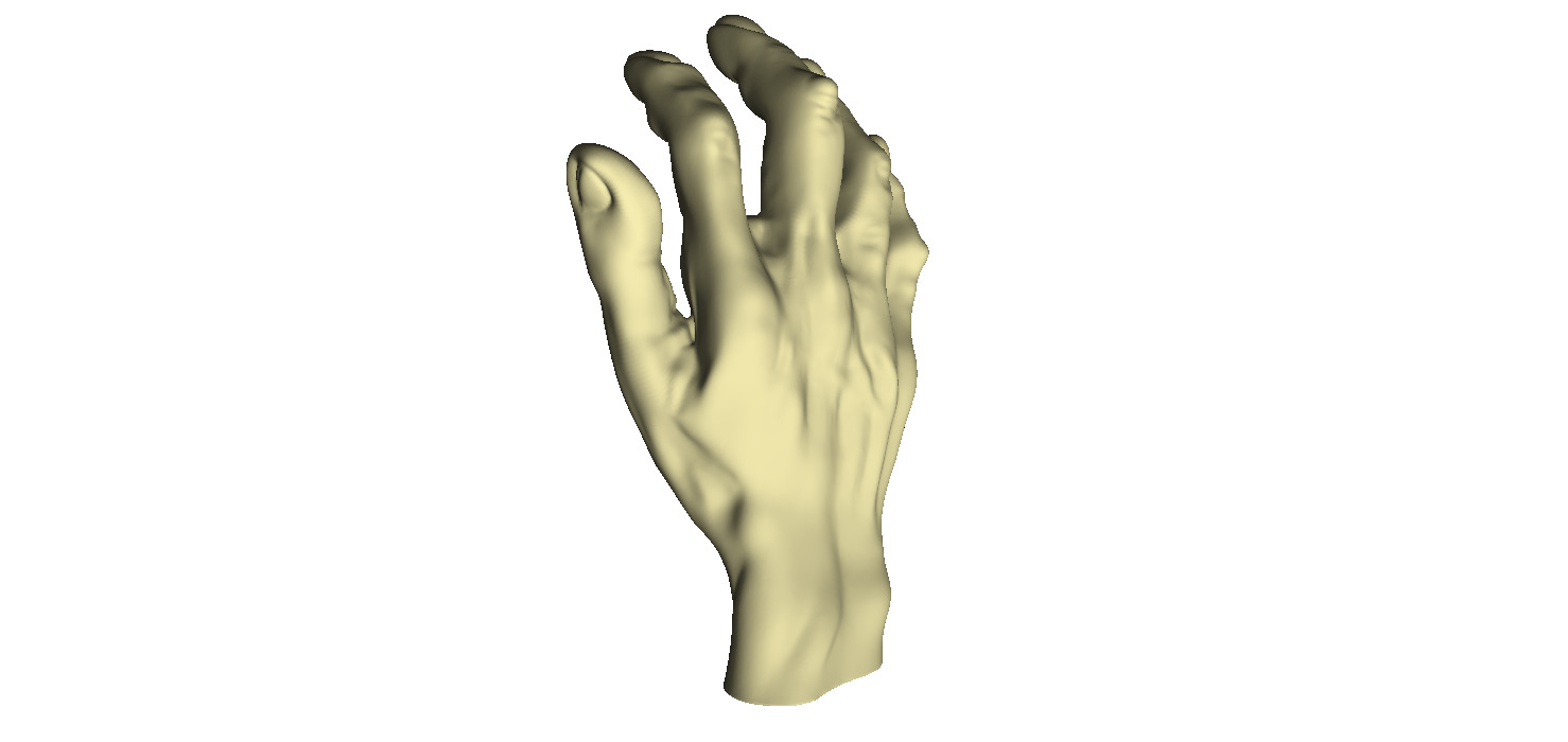 Male Hand 3D print model_1